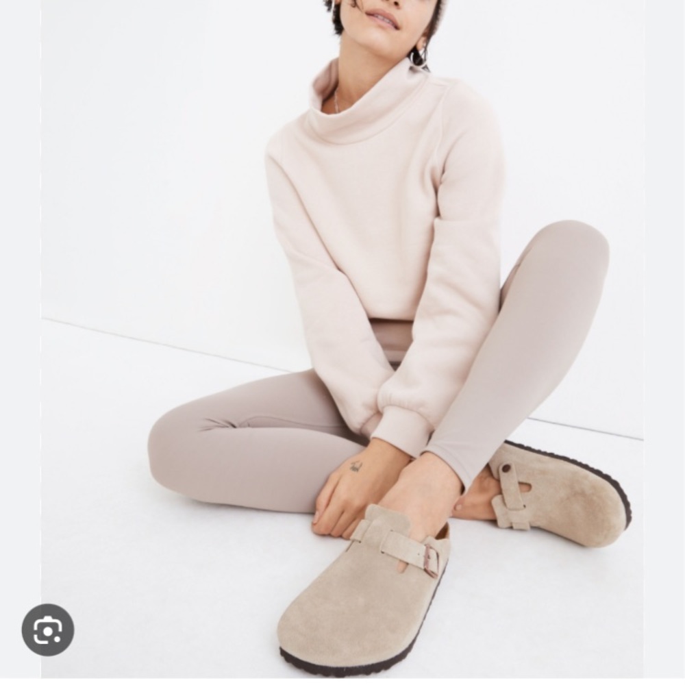 Madewell MWL Betterterry Relaxed Turtleneck Sweatshirt NC668